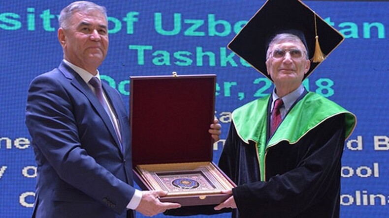 Aziz Sancar’a Özbekistan’da fahri doktora
