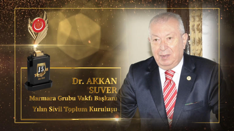 Dr. Akkan Suver ve Marmara Grubu Vakfı’na Ödül
