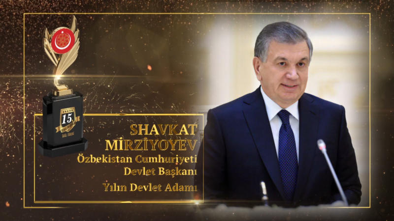 Yılın Devlet Adamı Shavkat Mirziyoyev